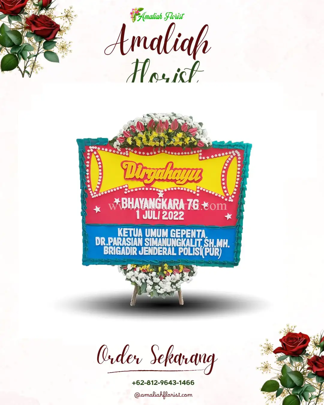 Papan Bunga HUT Ulang Tahun Arjosari